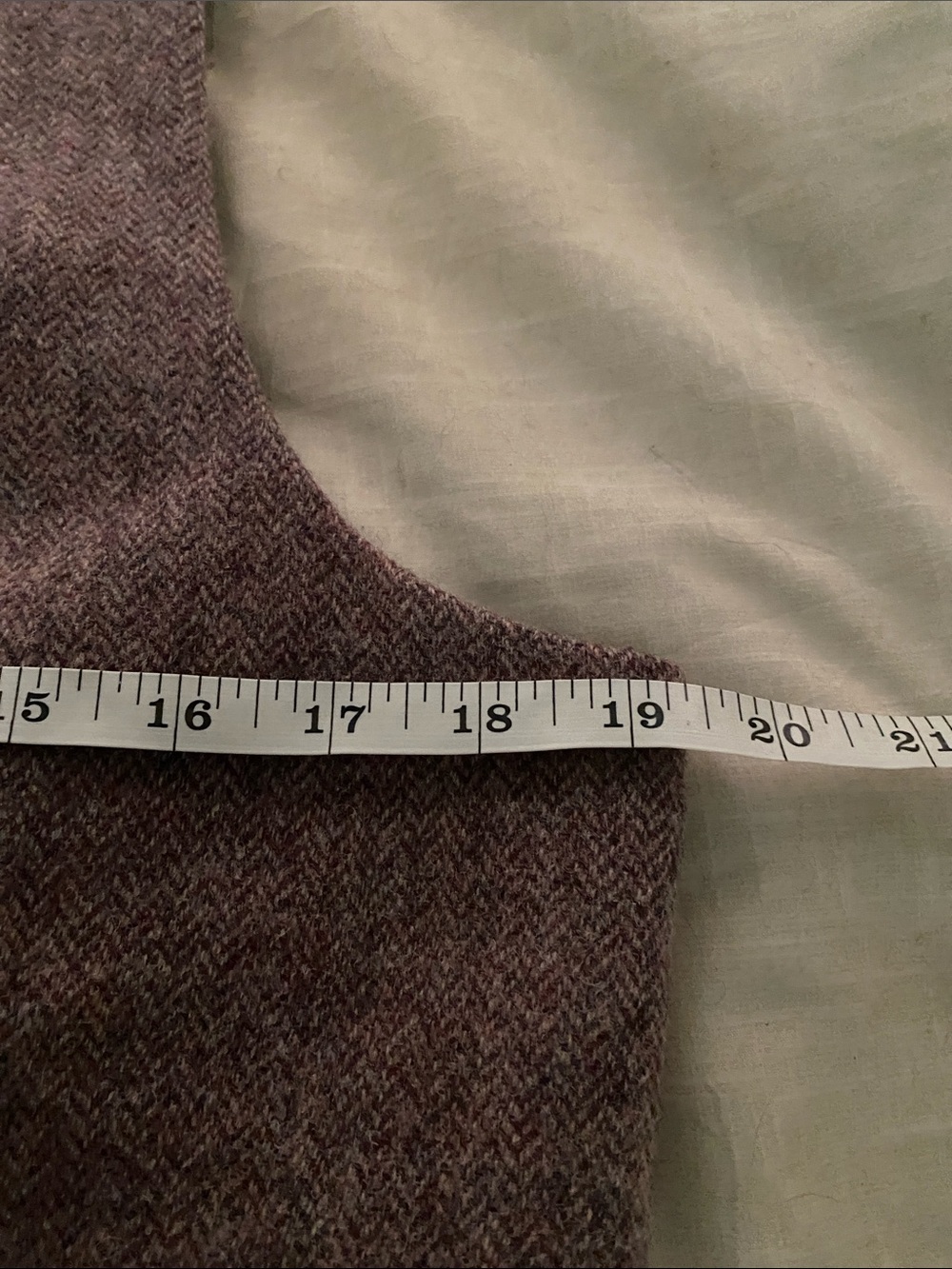 GAP Mauve Tweed Button-Front Vest - Picture 6 of 8